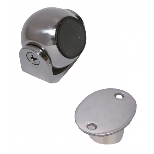 Magnet door holder, swiveling, with flush mount plate