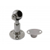 Magnet door holder, swiveling and adjustable in height, with flush mount plate