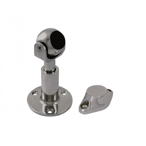 Magnet door holder, swiveling and adjustable in height, with surface mount plate
