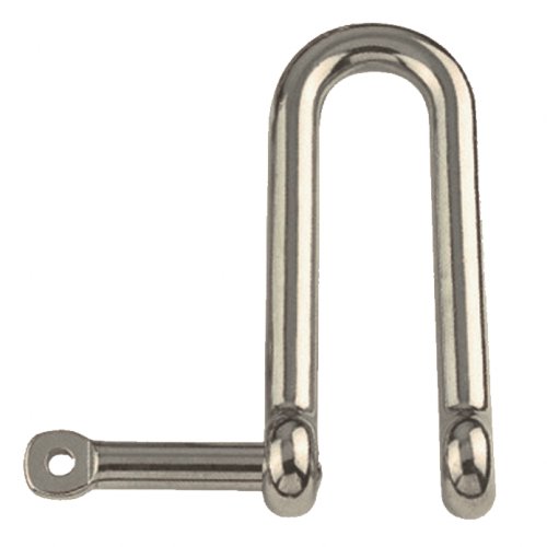 Straight d-shackle, long with captive pin