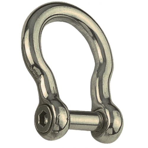 Bow shackle with hexagon socket