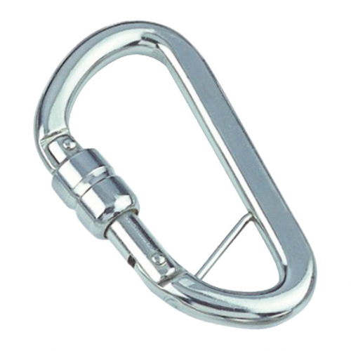Spring hook with self-locking sleeve and bar
