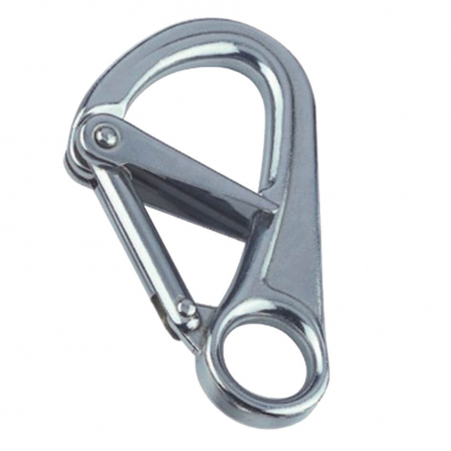 Safety spring hook with double locking equipment