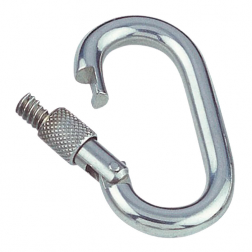 Spring hook with lock nut