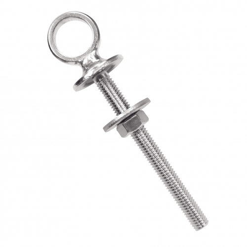 Eye bolt with plate and metric thread