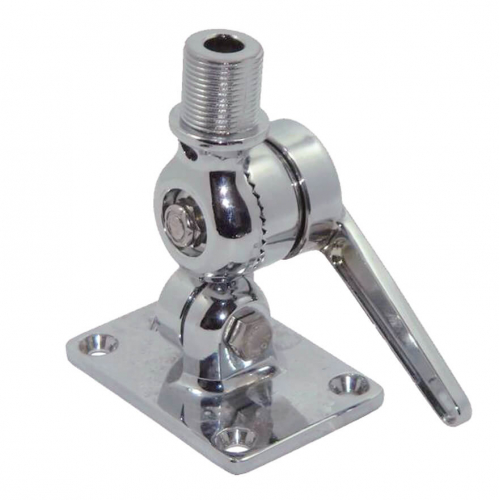 Adjustable antenna base with ground plate