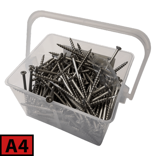 Box of coutersunk screws to terrace